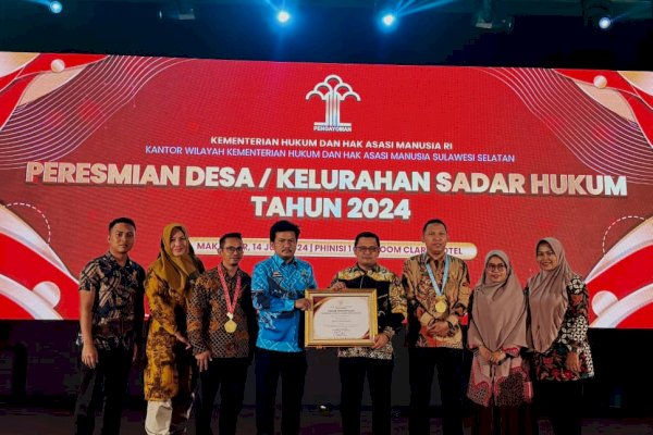 Pj Bupati Bantaeng Terima Penghargaan Anubhawa Sasana Kemenkumham RI 