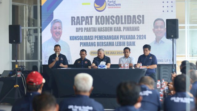 Rapat Konsolidasi Pemenangan Pilkada Pinrang 2024.