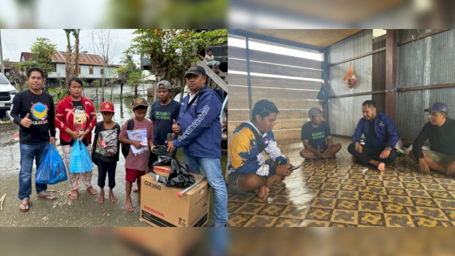 Ketua DPW NasDem Sulsel Rusdi Masse Memberi Bantuan Mesin Perahu dan Perlengkapan Sekolah untuk keluarga Bapak Uneng