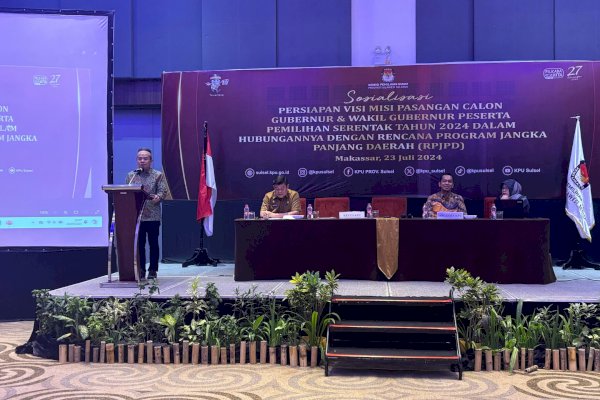 KPU Sulsel Sebut Visi Misi Paslon Gubernur Harus Berpedoman pada RPJPD