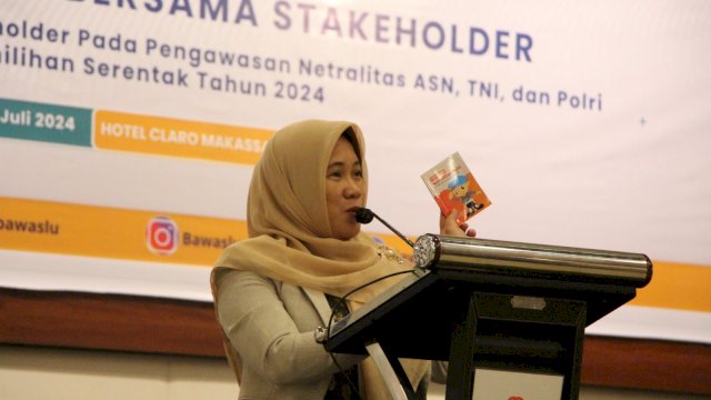 Ketua Bawaslu Sulsel, Mardiana Rusli (F: Humas Bawaslu).