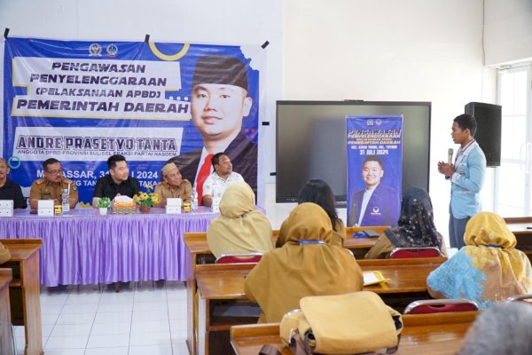 Legislator NasDem Andre Tanta Gelar Pengawasan APBD Sulsel di SMAN 4 Makassar