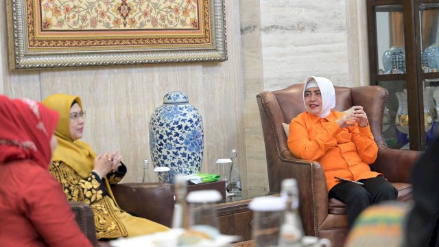Indira Bareng Putri Wapres Ma&rsquo;ruf Amin Bahas Inovasi Penanganan Stunting di Kota Makassar.