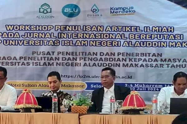Puslitpen LP2M UIN Alauddin Adakan Workshop Penulisan Artikel Reputasi Internasional