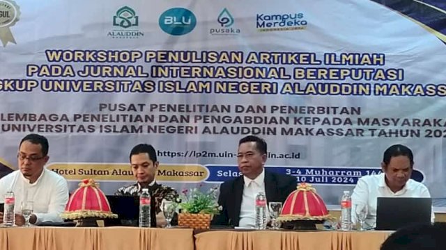 Puslitpen LP2M UIN Alauddin Adakan Workshop Penulisan Artikel Reputasi Internasional