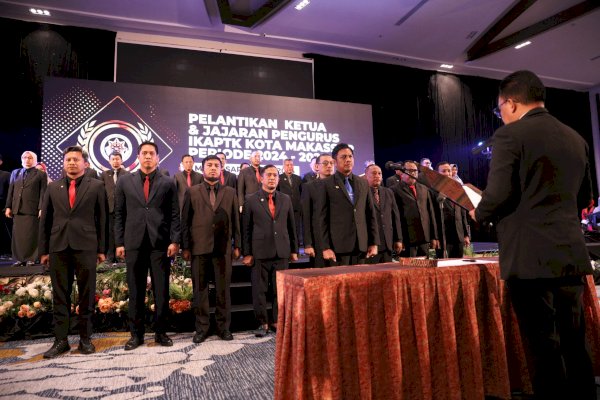Firman Pagarra Resmi Dikukuhkan Sebagai Ketua IKAPTK Kota Makassar Periode 2024-2029