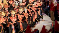 Tari Nusantara 400 Siswa Se-SMP Makassar