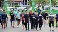 Tasming Hamid Jogging Bersama Komandan TKN Fanta Prabowo-Gibran