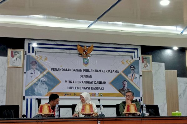 Demi Mengatasi Angka Kemiskinan, Pemda Pangkep Tanda Tangani PKS Implementasi KASSAKI