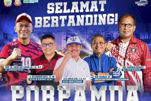 Dibuka Walikota Makassar Pagi Ini, Porpamda Pertandingkan Tujuh Cabor