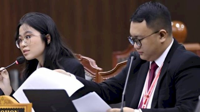 Hakim MK Puji Mahasiswa UI Gugat UU Pilkada Tanpa Kuasa Hukum.(F-INT)