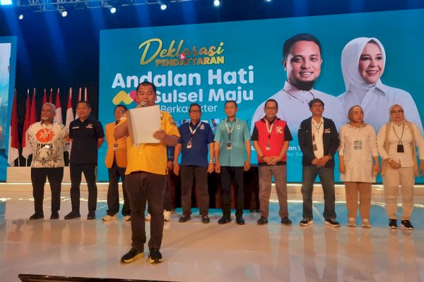 Deklarasi Andalan Hati, 10 Parpol Komitmen Menangkan Pasangan Sudirman-Fatmawati di Pilgub Sulsel 2024