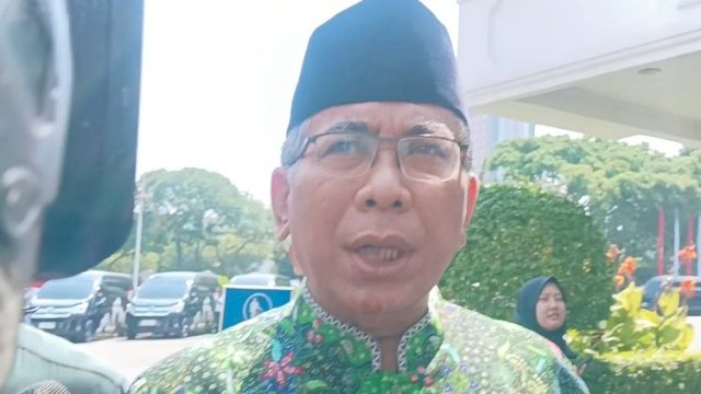 Ketum PBNU Gus Yahya Temui Jokowi di Istana bahas Konsesi Tambang, (F-INT)