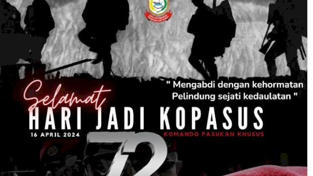 DPRD Makassar Ucapkan Selamat Ulang Tahun Kopasus ke-72