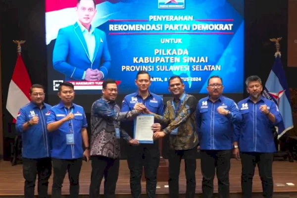 Makin Kuat, Demokrat Resmi Usung Muzayyin Arif- Ikhsan Hamid di Pilkada Sinjai