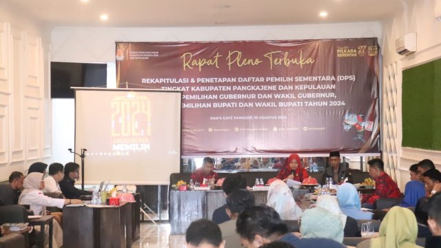 Rapat Pleno KPU Pangkep