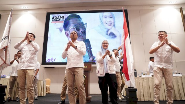 Konsolidasi DPC Partai Gerindra Makassar Bersama Andi Seto Asapa-Rezki Mulfiati Lutfi.