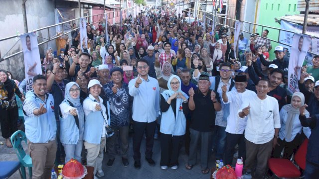 Pasangan Sehati Sapa dan Silaturahmi Bersama Warga Bontoala.