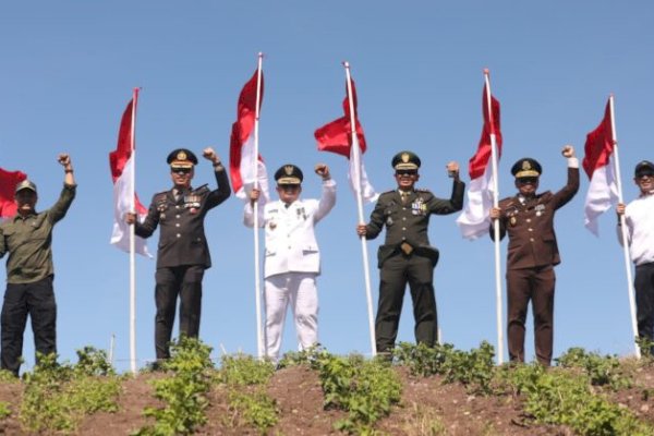 Semarak Merdeka ke-79, Bendera Sepanjang 770 Meter Dibentangkan di Bantaeng