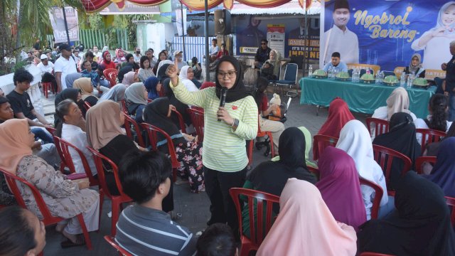 Balon Wawali Kota Makassar Rezki Mulfiati Lutfi Ngobrol Bareng Warga.