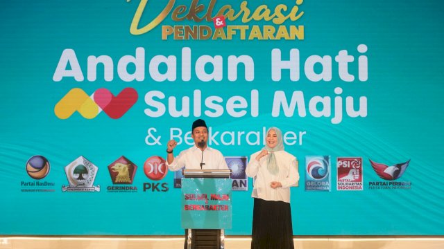 Deklarasi Pasangan Andi Sudirman Sulaiman-Fatmawati Rusdi.