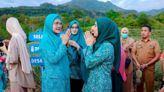 Dokter Ulfah dampingi Bupati Barru Suardi Saleh Terima Kunjungan Kerja Ninuk Triyanti Zudan.