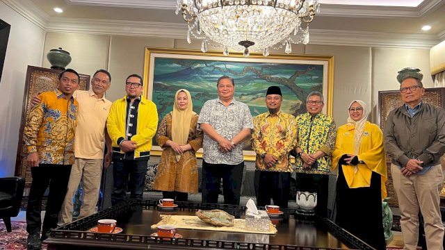 Andi Sudirman-Fatmawati Rusdi Temui Ketum Golkar Airlangga.