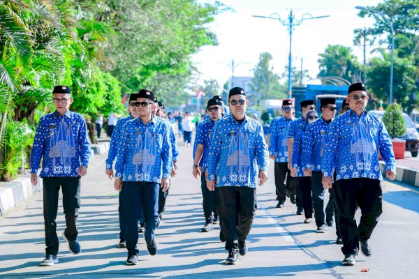 Sambut HUT RI ke-79, Pemkab Barru Gelar Lomba Gerak Jalan