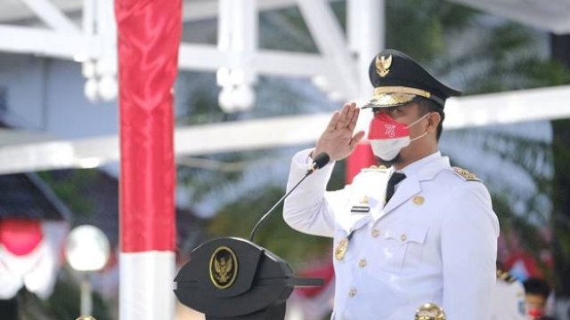 Andi Sudirman Hadiri Peringatan 79 Tahun Kemerdekaan RI di Rujab Gubernur Sulsel.