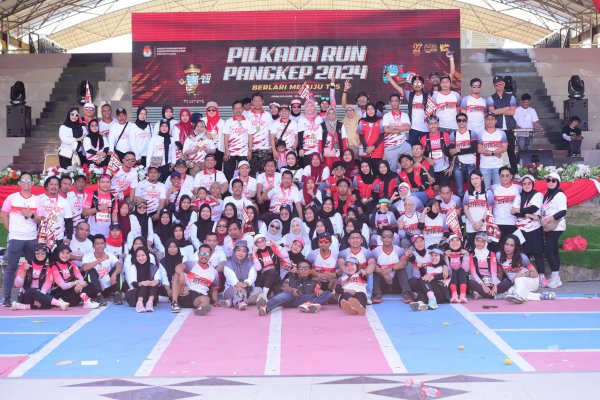 1000 Pelari di Pangkep Ramaikan Pilkada RUN 2024