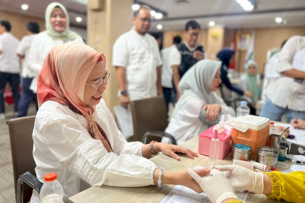 Aksi Sosial Bank Sulselbar Gelar Kegiatan Rutin Donor Darah