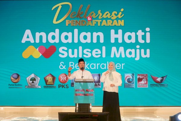 Deklarasi Pilgub Sulsel Andalan Hati, Andi Sudirman Sebut Fatmawati Sosok Tenang-Solutif