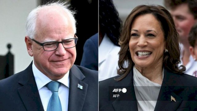 Kamala Harris Resmi Gandeng Tim Walz dalam Pilpres AS.(F-INT)