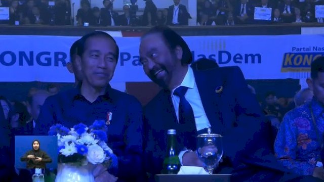 Pantun Surya Paloh untuk Jokowi.(F-INT)