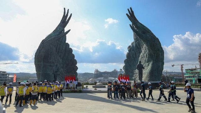 Masyarakat saat Mengunjungi IKN.(F-INT)