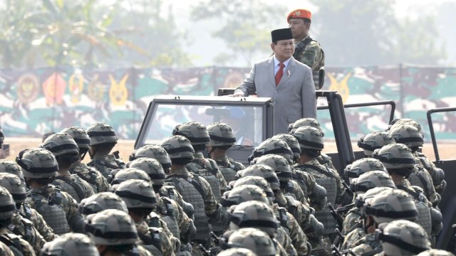 Prabowo Lantik 500 Komcad Buat Jaga IKN.(F-INT)