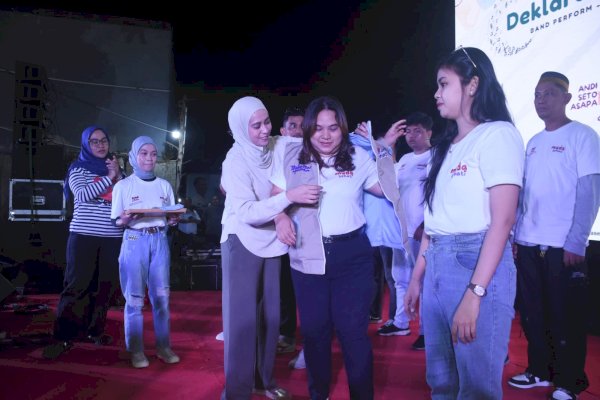 Representasi Pasangan Milenial, Ribuan Anak Muda di Makassar Deklarasi Dukungan untuk Seto-Rezki