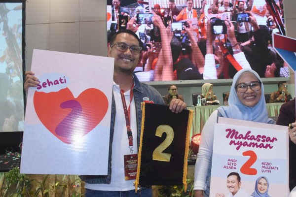 Pilkada serentak 2024, Sudirman-Fatmawati dan Seto-Rezki “Sehati” di Nomor Urut 2