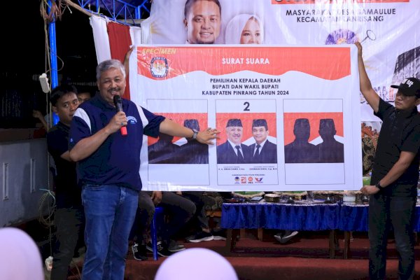 Warga Samaulue Bersatu Dukung Irwan-Sudirman di Pilkada Pinrang: Satukan Hati, Pilih Nomor 2