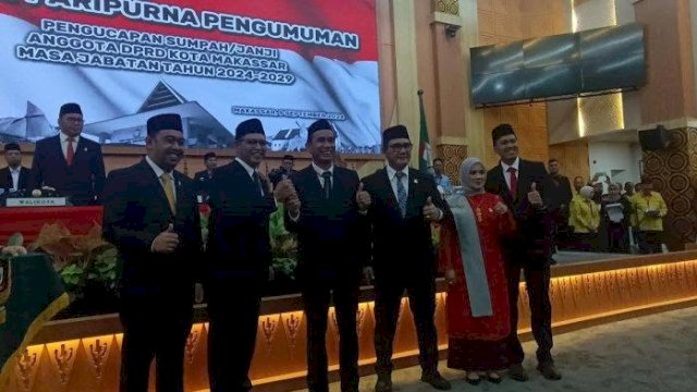 Supratman dari Fraksi NasDem Ketua Sementara DPRD Makassar.