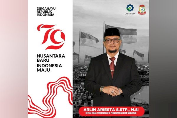 Jajaran Disperindag Makassar Sampaikan Dirgahayu Indonesia ke-79