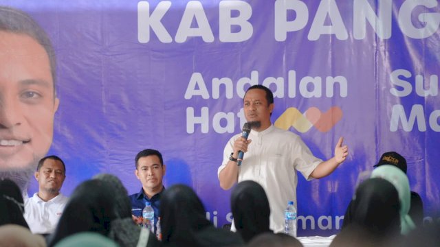 Ketua NasDem Pangkep bersama Cagub Sulsel Andi Sudirman.