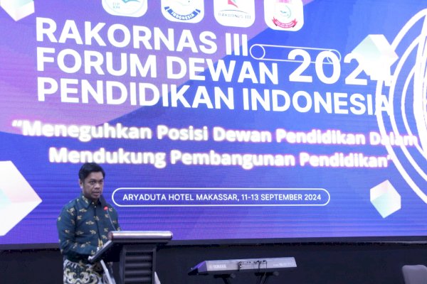Firman Pagarra Harap Rakornas Forum Dewan Pendidikan Hasilkan Gagasan Untuk Kemajuan Pendidikan