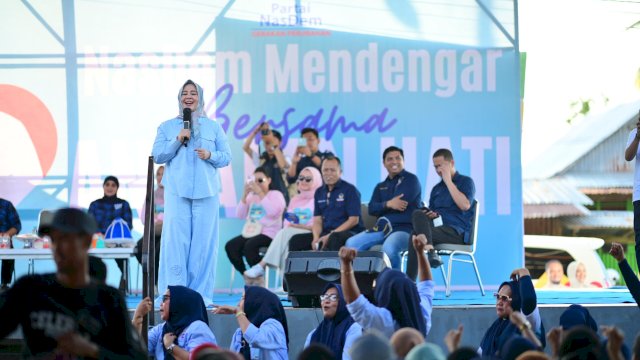 Fatmawati Rusdi Terima Aspirasi Ribuan Warga Parepare di Nasdem Mendengar.