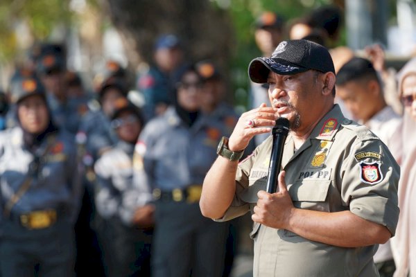 Satpol PP Makassar Gelar Silaturahim dan Edukasi Pemadaman Api pada Tabung Gas