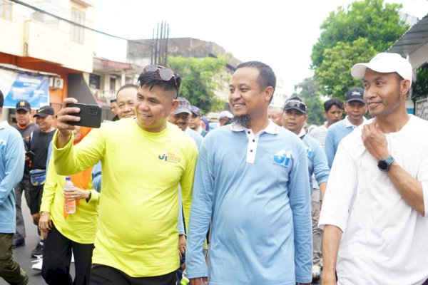 Tagline “Sulsel Maju, Lanjutkan !” Digaungkan dalam Jalan Sehat Politeknik Maritim AMI Makassar