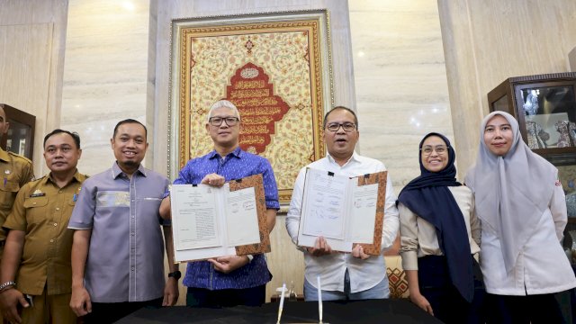 Danny Pomanto dan Kalla Group Menyepakati Kerja Sama Revitalisasi Taman Hasanuddin Kota Makassar.
