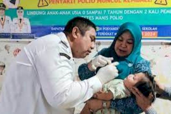 Hebat! Kabupaten Maros Tertinggi Cakupan PIN Polio Tahap Pertama di Sulawesi Selatan