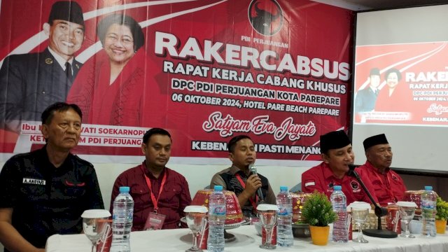 TSM MO Yakinkan Peserta Rakercabsus PDIP Parepare Mampu Wujudkan Kesejahteraan Masyarakat