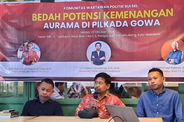 Survei Pilkada Gowa: Elektabilitas Pasangan Aurama&#8217; Unggul 59,5 persen